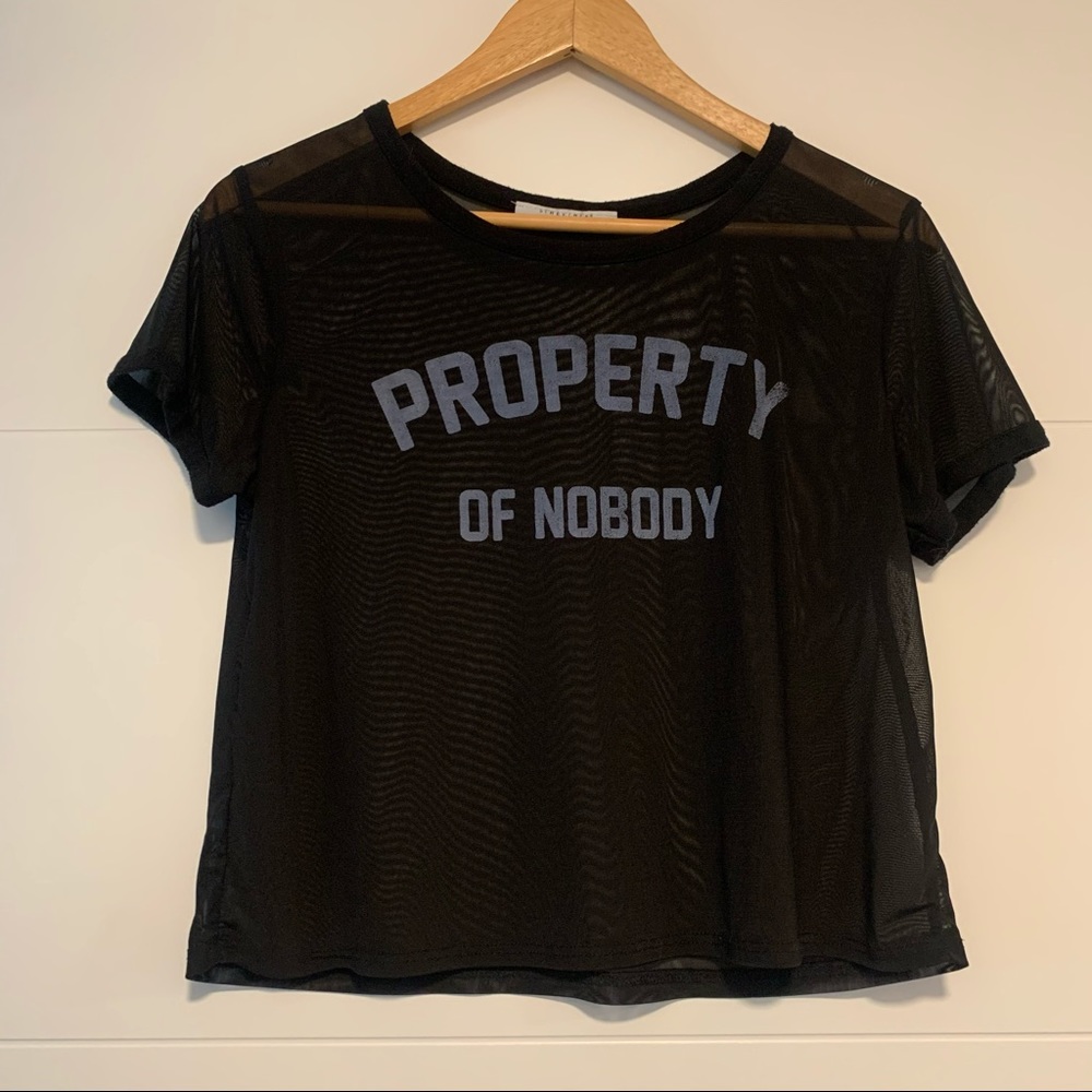 SWS | Mesh Crop Tee Shirt